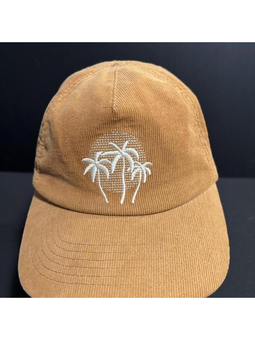 Sunshine Studios Corduroy Palm Tree Hat Adjustable Strapback